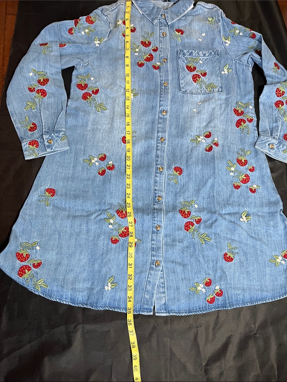 Driftwood Jeans Strawberry Embroidery Dress - Picture 12 of 12